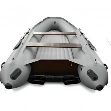 Лодка надувная моторная Solar-470 Super Jet tunnel серый