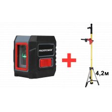 Нивелир лазерный Profipower NL-02G + Штатив E0053 (E0335-3)