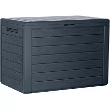 Сундук Prosperplast Woodebox 190л антранцитовый