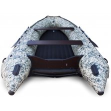 Лодка надувная моторная Solar-470 Super Jet Tunnel с фальшбортом пиксель