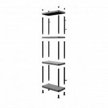Стеллаж Qbrick Regular Shelving System REGQRS60304CZAPG001 (60/30x4)
