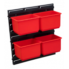 Органайзер настенный Qbrick System Nr 1 FX (5 элементов) (красный)