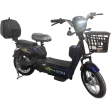 Электровелосипед Nova EC-03 синий (без цепи)