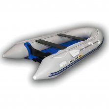 Лодка надувная моторная Solar-420 Strela Jet tunnel (Expedition) светло-серый