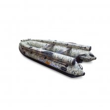 Лодка надувная моторная Solar-420 Strela Jet tunnel с фальшбортом пиксель