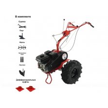 Мотоблок Агат (Салют) Л-7.0 ЛЮКС с двигателем Lifan 170F 7.0 л.с. (Плуг, окучник)