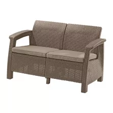 Скамья двухместная Keter Corfu Love Seat (капучино)