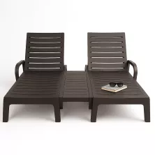 Шезлонг Springhouse Woodline 2 SL03BR (коричневый)