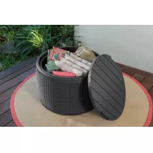 Сундук садовый пластиковый Keter CIRCA RATTAN BOX (графит)