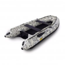 Лодка надувная моторная Solar-380 Jet tunnel (Expedition) пиксель