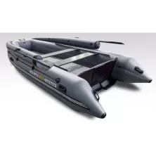 Лодка надувная моторная Solar-430 Caravan Jet Tunnel с фальшбортом серый