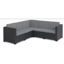 Диван угловой Keter Provence Set графит