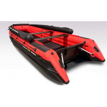 Лодка надувная моторная Solar-500 Rosich Jet Tunnel с фальшбортом красный