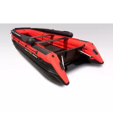 Лодка надувная моторная Solar-480 Rosich Jet Tunnel с фальшбортом красный