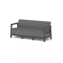 Диван садовый Keter Scandi Linea 3s sofa графит
