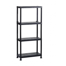 Стеллаж Keter Kis Plus 60/30/4 (4 полки, черный)