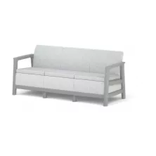 Диван садовый Keter Scandi Linea 3s sofa светло-серый