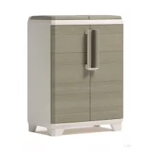 Шкаф для сортировки мусора Keter Split Premium (бежево-белый)