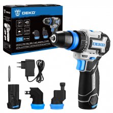 Дрель-шуруповерт аккумуляторная Deko DKCD12 PRO ONE (085-1320)