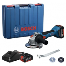 Машина шлифовальная угловая Bosch GWS 18V-8 Professional (06019N9020) (с 2-мя АКБ, кейс)