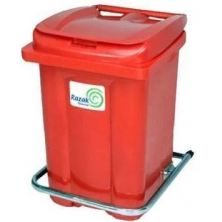 Контейнер для мусора Razak Plast с педалью 60 л (красный)