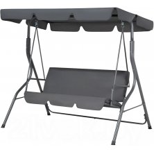 Качели садовые National Tree Company Simple с тентом К-1 / DS-186 (серый)