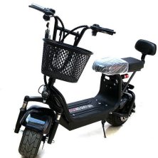 Электроскутер Wolong C1 Pro (чёрный)