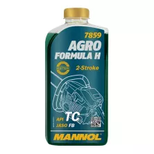 Масло моторное двухтактное синтетическое Mannol Agro for Husqvarna 7859 API TC 1л