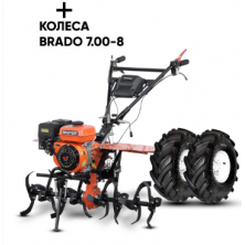 Культиватор Skiper SP-850S + колеса Brado 7.00-8 Extreme (комплект)