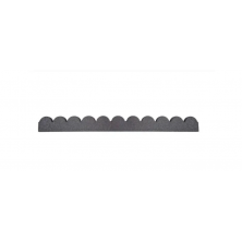 Бордюр садовый Multy Home Flexi Curve Scalloped (120 см, серый)