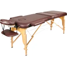 Массажный стол Atlas Sport складной 3-с 70 см деревянный (коричневый)