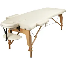 Массажный стол Atlas Sport складной 2-с 70 см деревянный (бежевый)