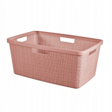 Корзина для белья Curver Jute (46 л, розовый)