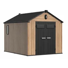 Хозяйственный блок Springhouse Smart Country Deco 8х8 (чёрный/ореховый)
