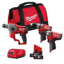 Набор инструментов Milwaukee M12 Fuel SET3D-402B
