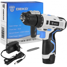 Дрель-шуруповерт Deko GCD12DU3 SNOW WHITE SET1