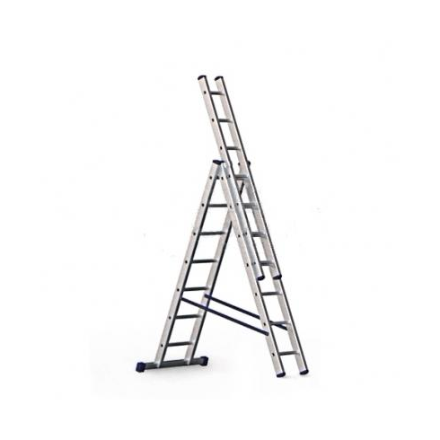 Лестница трёхсекционная алюминиевая Алюмет H3 5312