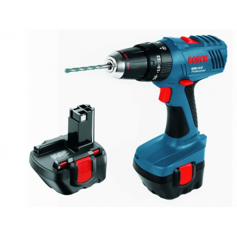 Ударная дрель Bosch GSB 12-2 (2 ак.,1.5 A/ч,чемодан) (06019A7500)