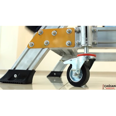 Лестница с платформой двухсторонняя Cagsan EPC2