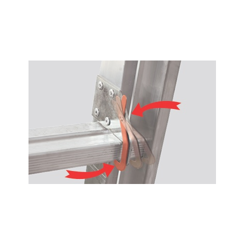 Лестница Sarayli трехсекционная промышленная 1316 (усиленные металлические стяжки)