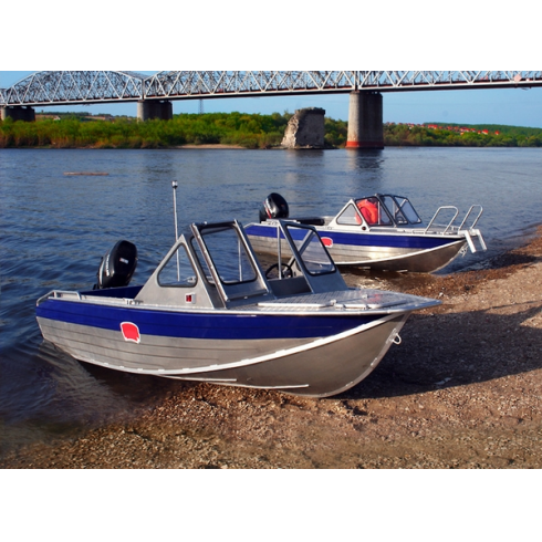 Алюминиевая лодка RusBoat-45 (Без топливного бака)