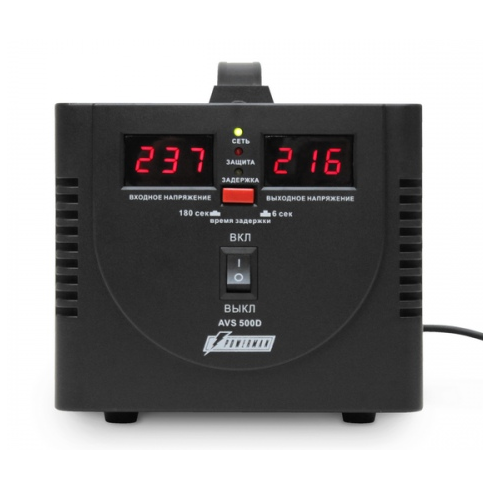 Стабилизатор напряжения Powerman AVS 500D Black