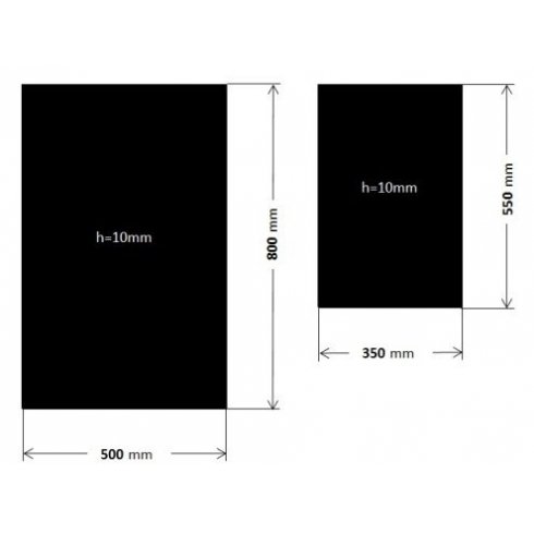 Резиновая пластина 350х550 к виброплитам Tekpac