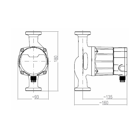 Циркуляционный энергосберегающий насос WITA Delta HE 75-32/180