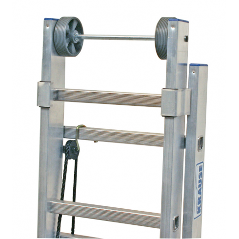 Лестница двухсекционная выдвигаемая тросом Krause Stabilo 2x24 ступеней (800749)