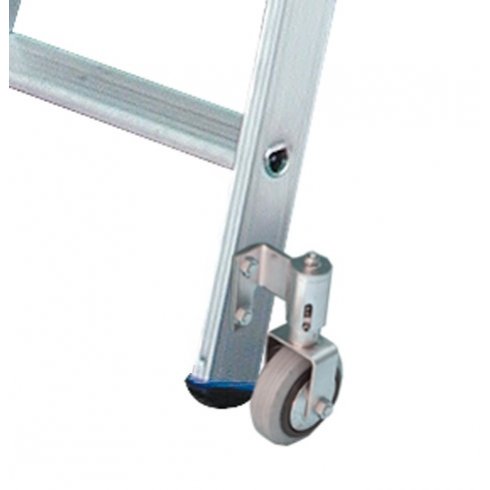 Стремянка Krause Stabilo с роликами 2x5 ступеней (124838)