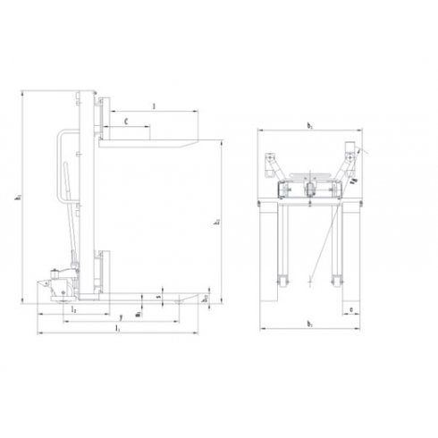 Штабелер гидравлический Noblelift EFS 0516G