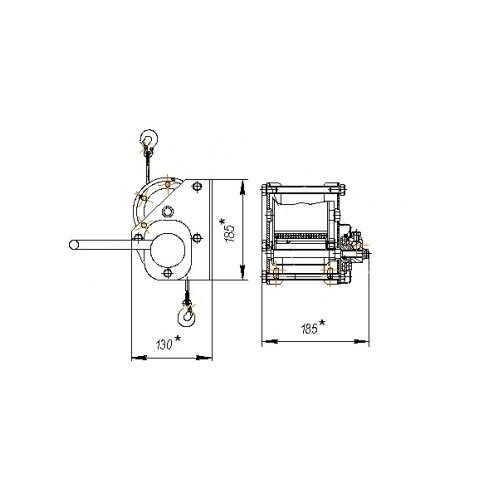 Лебедка ручная БКС Дина