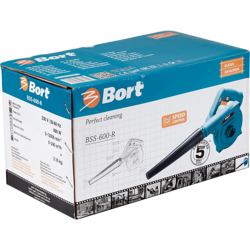 Воздуходувка электрическая Bort BSS-600-R