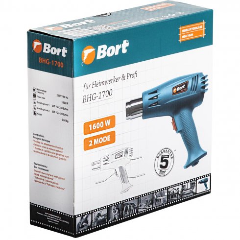 Фен технический Bort BHG-1700